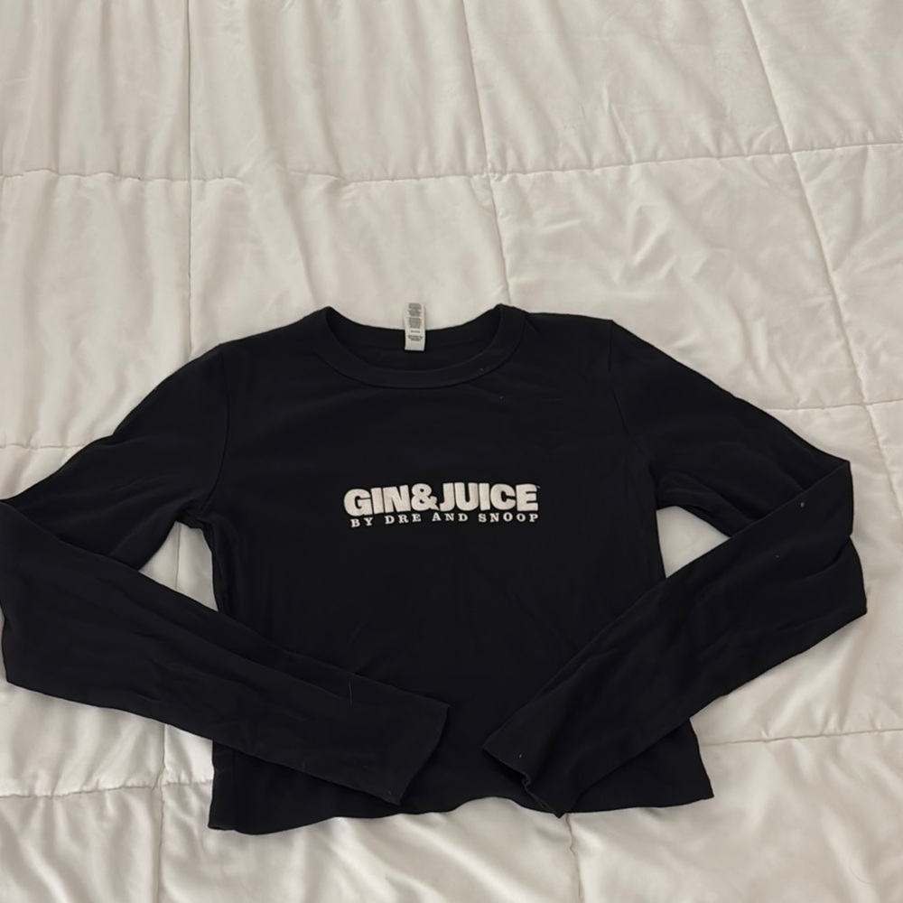Gin & Juice Black Long Sleeve Top